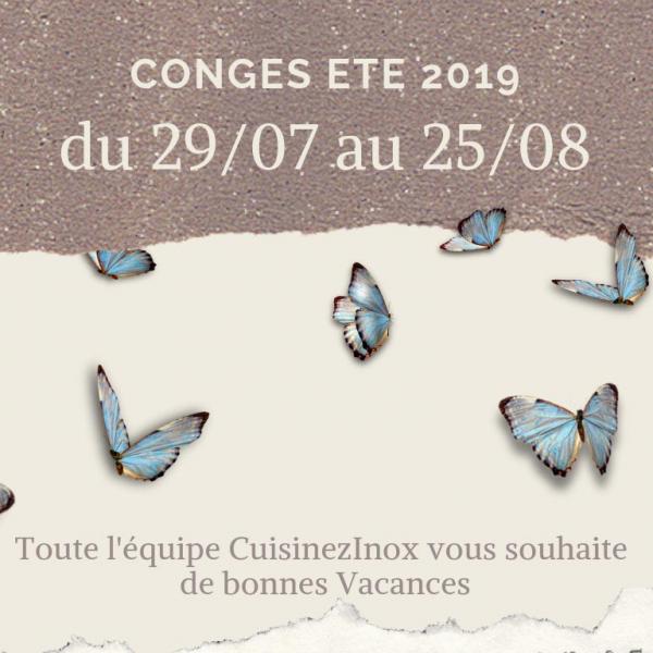 Congés été 2019